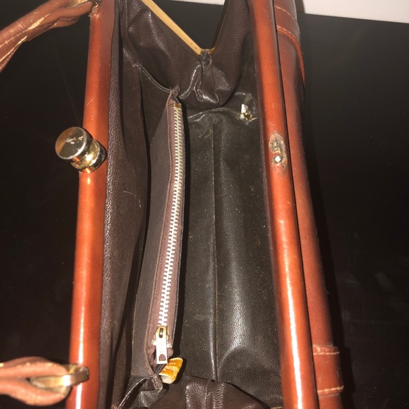 Vintage Genuine brown leather purse by National - Picture 5 of 6